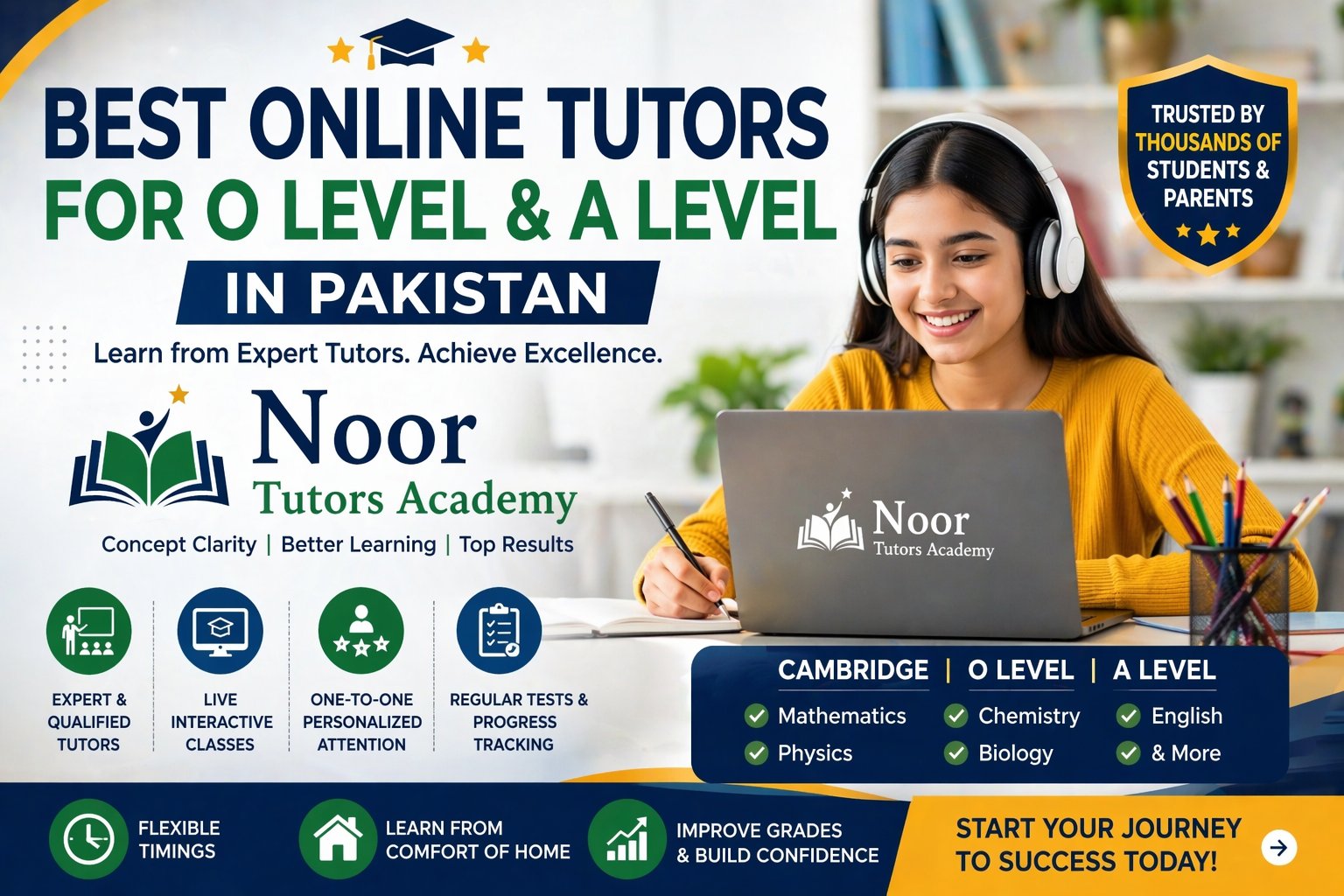 Student attending online class with Noor Tutors Academy – best online tutors in Pakistan for O Level, A Level and Cambridge subjects with expert virtual learning
